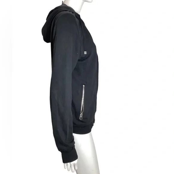 Dolce & Gabbana Black Zip Up Sweatshirt in Cotton Jersey